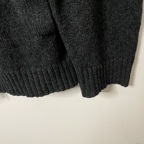 Woolrich Onyx Heather Gray 100% Wool Zip Up Sweater Grandpacore Men’s Size Large - Picture 11 of 16